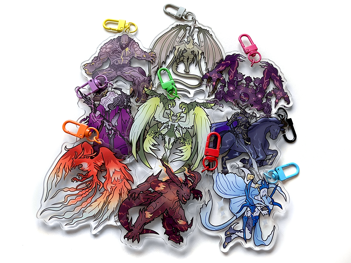 FFXVI Eikon Keychains